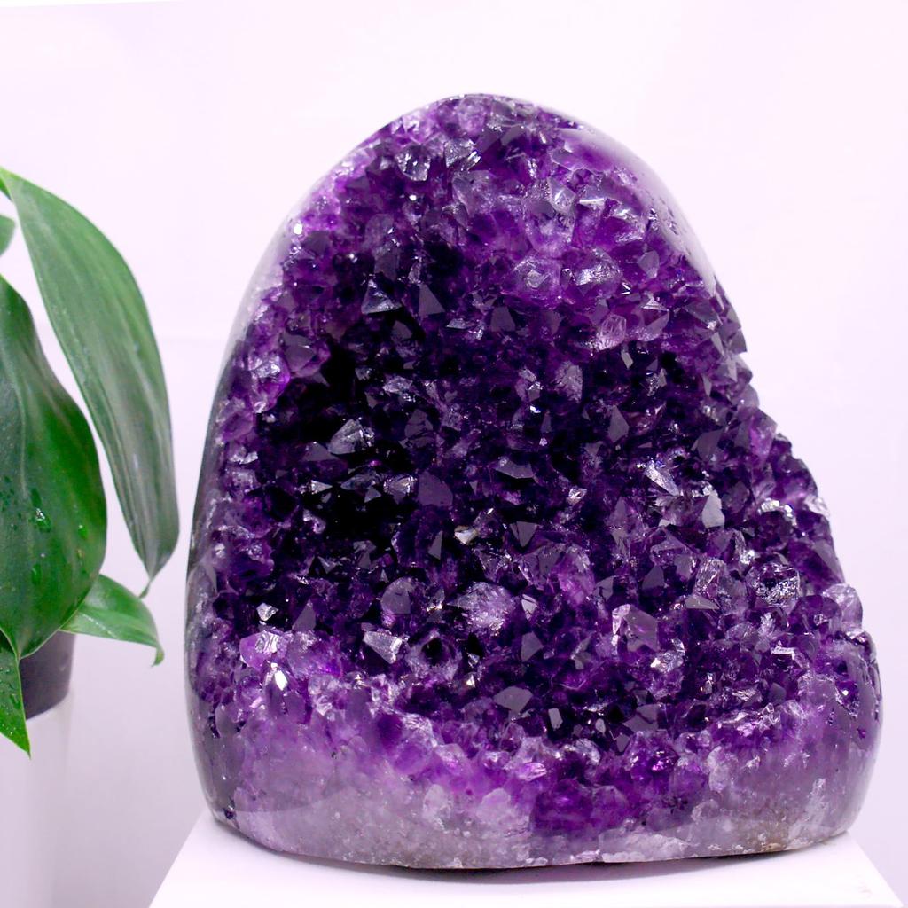 Amethyst Natural Carefully High Purple Crystal Raw Feng Healing [TANAKA YA] Cluster, Stone, Selected, Quality, Approx. 11510785mm, Weight Approx.