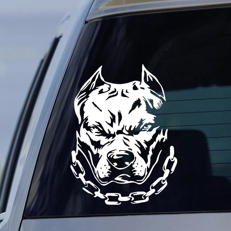 CK21927# Adesivo per Auto Cane Pitbull Decalcomania Impermeabile in Vinile Adesivi Pegatinas Para Coche Accessori Auto