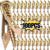 10/100x Self Drilling Drywall Anchors with Screws Heavy Duty Zinc Plated Metal Expansion for Photo Frames Wall TV Shelf Straps