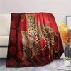 1PC Red Rose Animals Print Flannel Blanket, High Quality All Seasons, Home Decor, Warmth and Comfort, Perfect for Christmas Gifts