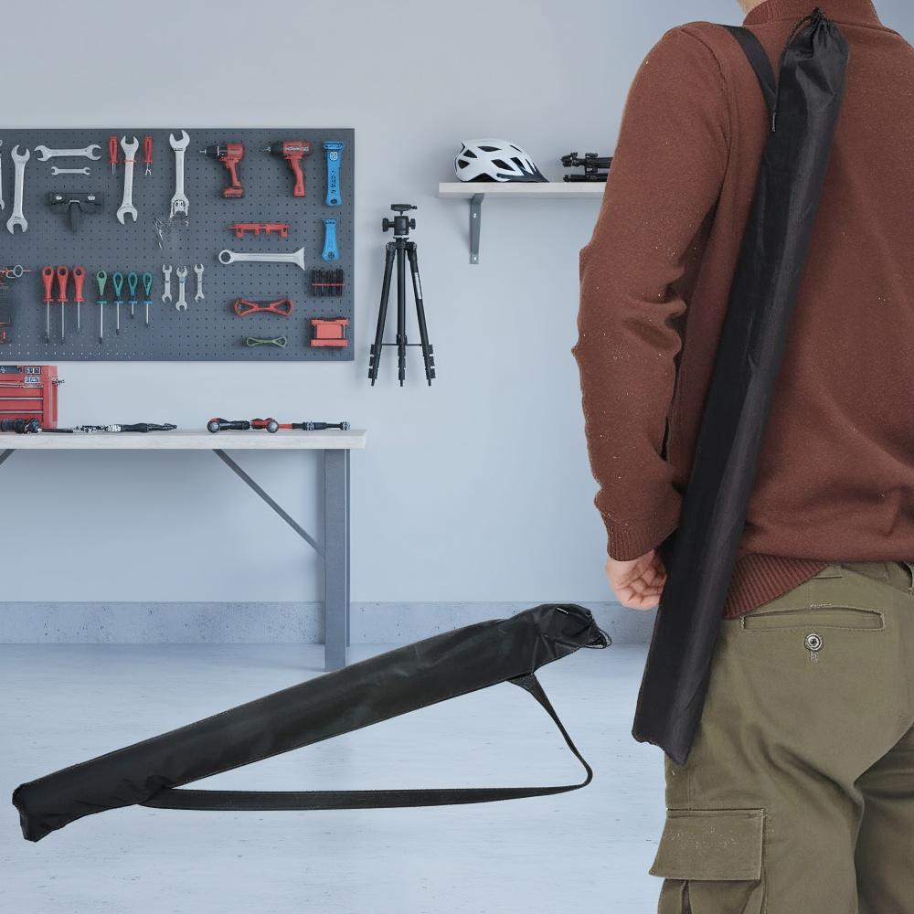 Fishing Rod Bag With Shoulder Strap Umbrella Storage Bag Foldable Black Sticks Holder Oxford Ba Hiking Travel Walking