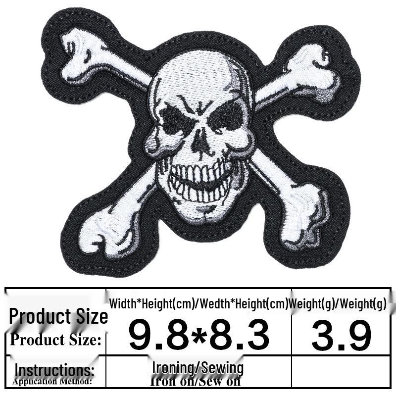 

Вышитые нашивки серии «Череп» - DIY модные аппликации