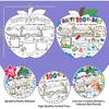 Hedeey Happy 100th Day of School Coloring Posters 100 Days of School Activities Poster for Kids Student Classroom Supplies (40Pcs 11 X 11Inch)