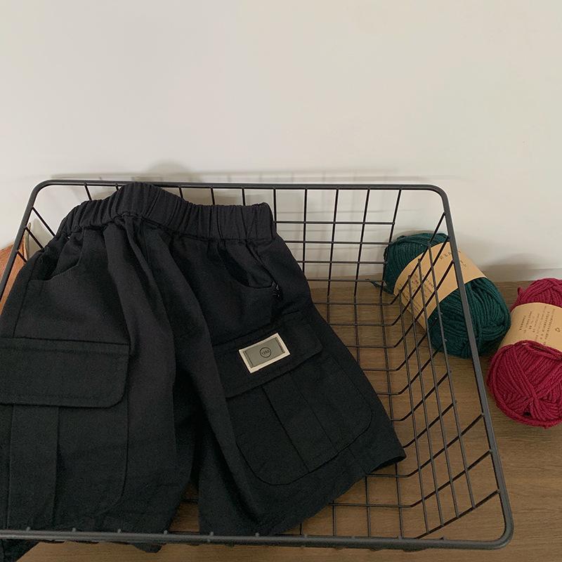 

Детские летние шорты Tong Chenchen - Универсальные брюки карго с двойным карманом для мальчиков, Повседневная и модная уличная одежда 150 cm