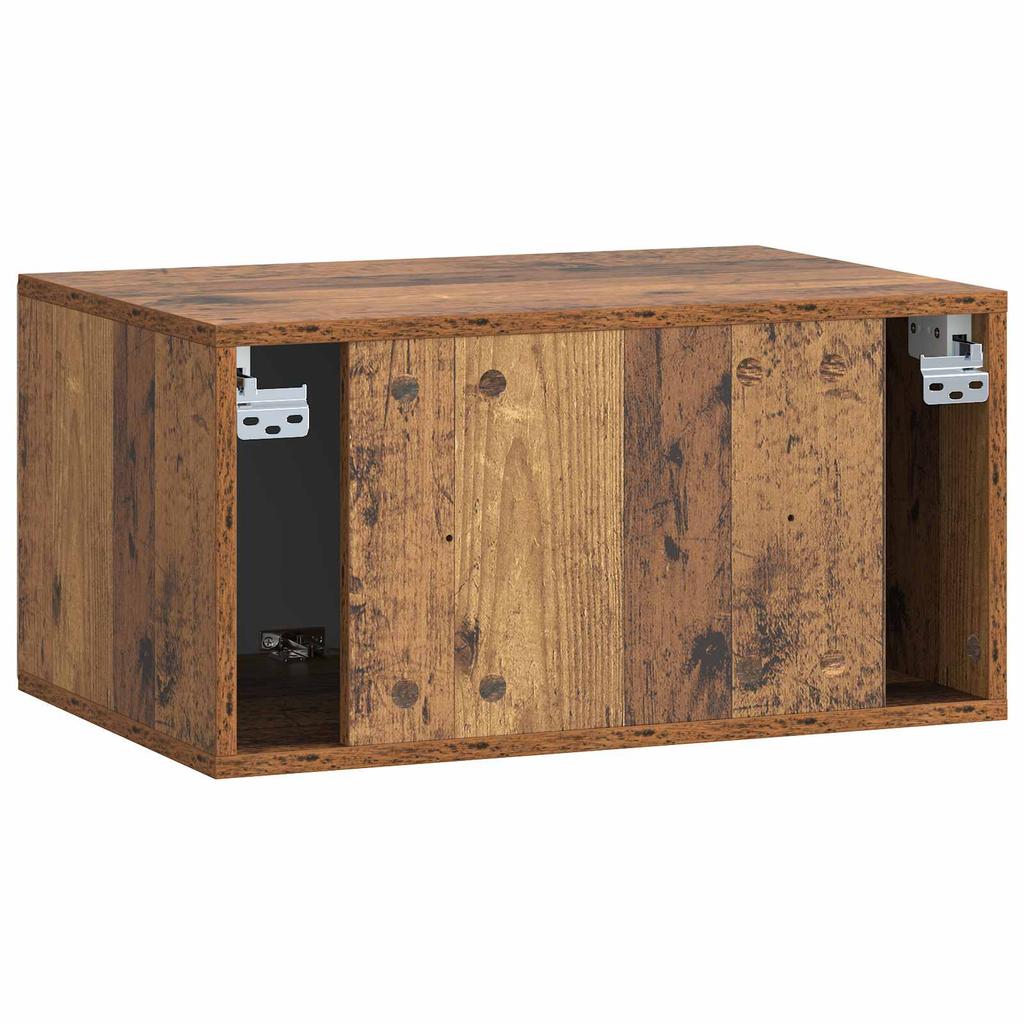 Wall Mounted TV Cabinet 59.5 x 41 x 30 cm Reclaimed Wood Look