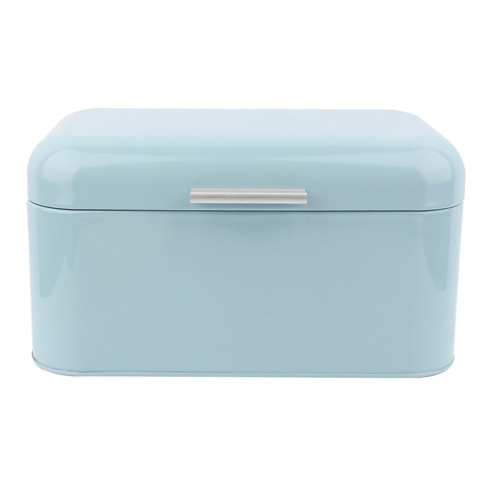Portable Iron Metal Bread Box With Lid Red/Blue/Black Bread Keeper Container Bread Storage Container Travel Use