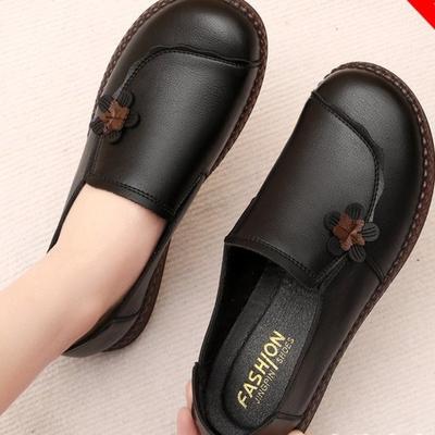 Chaussures plates décontractées pour femmes, nouveau style printemps-automne, semelle unique, bande de roulement souple, confortables, dessus plat