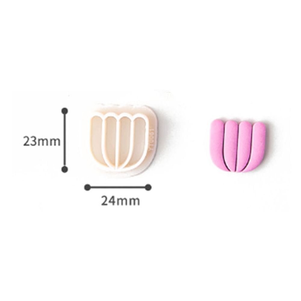 Flower Shape Clay Cutter Leaf 5-petal Flowers Polymer Clay Cutters Mold for Earring Jewellery Making Cake Cupcake Decorations
