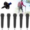 5pcs Alpenstocks Accessory Tungsten Manganese Steel Rod Tip Spare Foot Cover Black