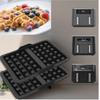 Waffle Mold Non-stick Reusable Silicone Air Fryer Liner Compatible with Ninja Versatile Accessories for Various Air Fryer Pad