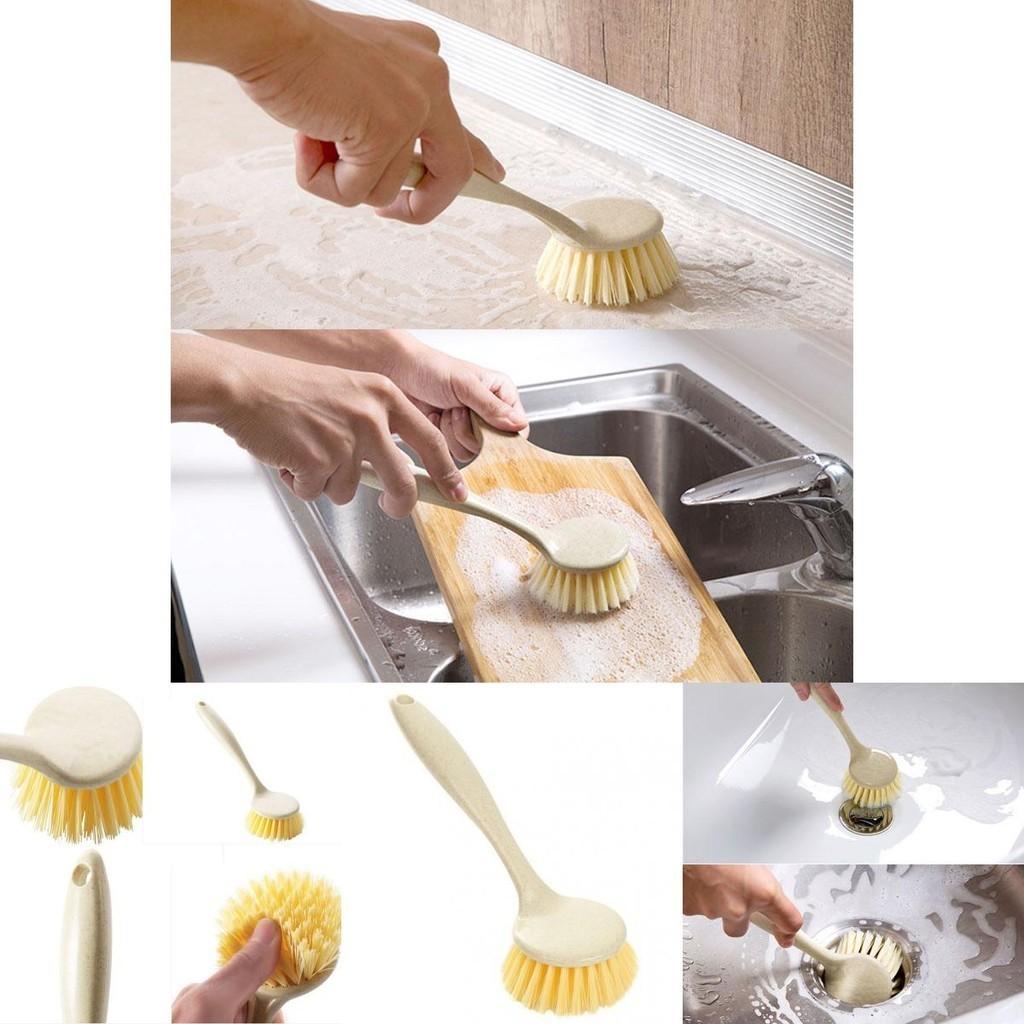 Durable And Eco-friendly Long Handle Cleaning Brush Ideal For Household Kitchen Tasks