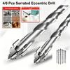 6Pcs Shark Tooth Drill Bits 5-12 Mm Carbide Drill Bits Suitable For Ceramic Tiles Concrete And Steel