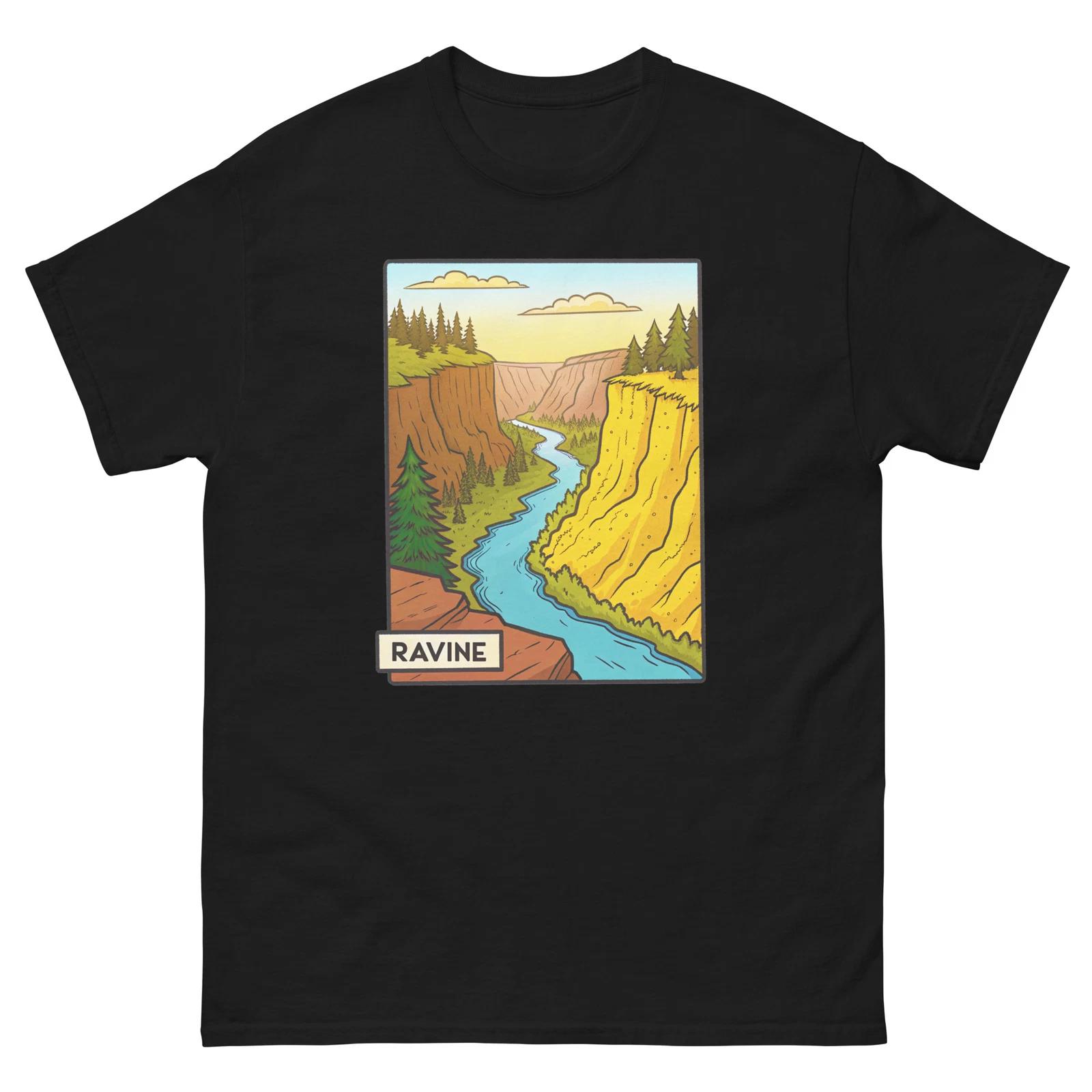 Ravine Geographical Landscape Location Scenery T-Shirt L