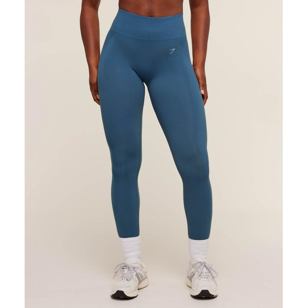 Gymshark Energise Seamless Leggings Compound Blue B2c7n Udrk