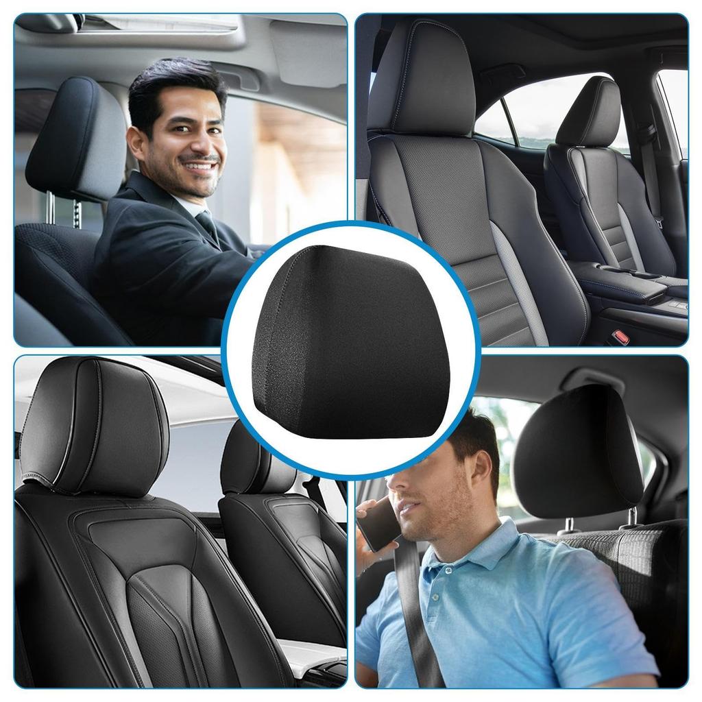 Car Seat Headrest Cover - Car Headrest Protective | Soft Elastic Breathable Seat Headrest