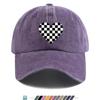 Pc Heart Black And White Checkered Print Baseball Cap Trucker Hat Comfortable And Breathable Fashionable And Aesthetic Cart