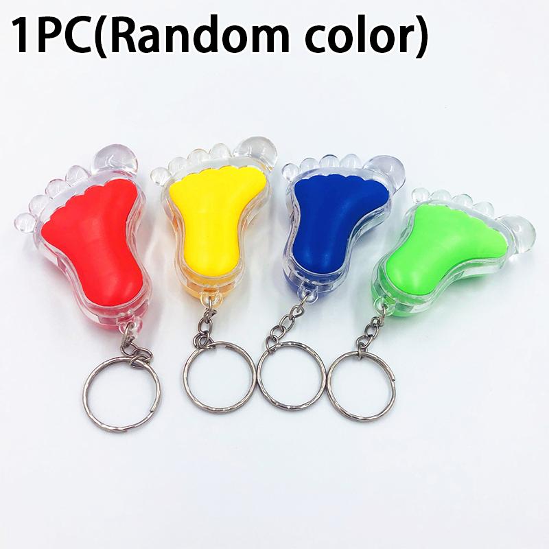 Cartoon Led Light-Up Keychain Creative Bag Charm Light-Up Toy Gift Mini Flashlight
