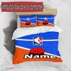 3pcs Duvet Cover Set (1*Duvet Cover + 2*Pillowcase, Without Core), Custom Name basketball Pattern Bedding Set, Home Bedroom Decor Gift