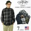 CalTop 2000LS Ombre Check Long Sleeve Flannel Made In the Size M Shirt, USA, Black/Charcoal,