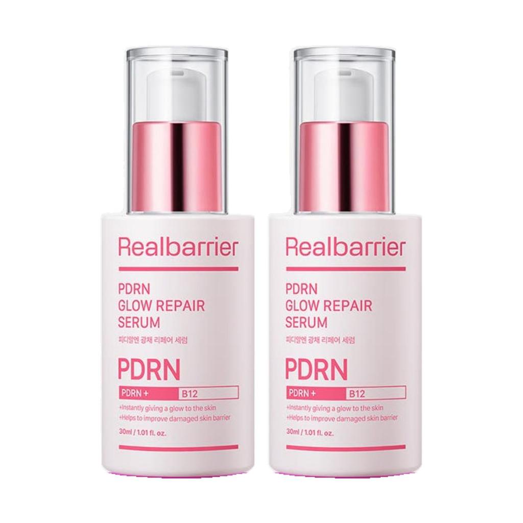 Real Barrier PDRN Glow Repair Serum 30ml x 2ea Set Radiance Boosting and Skin Barrier Support