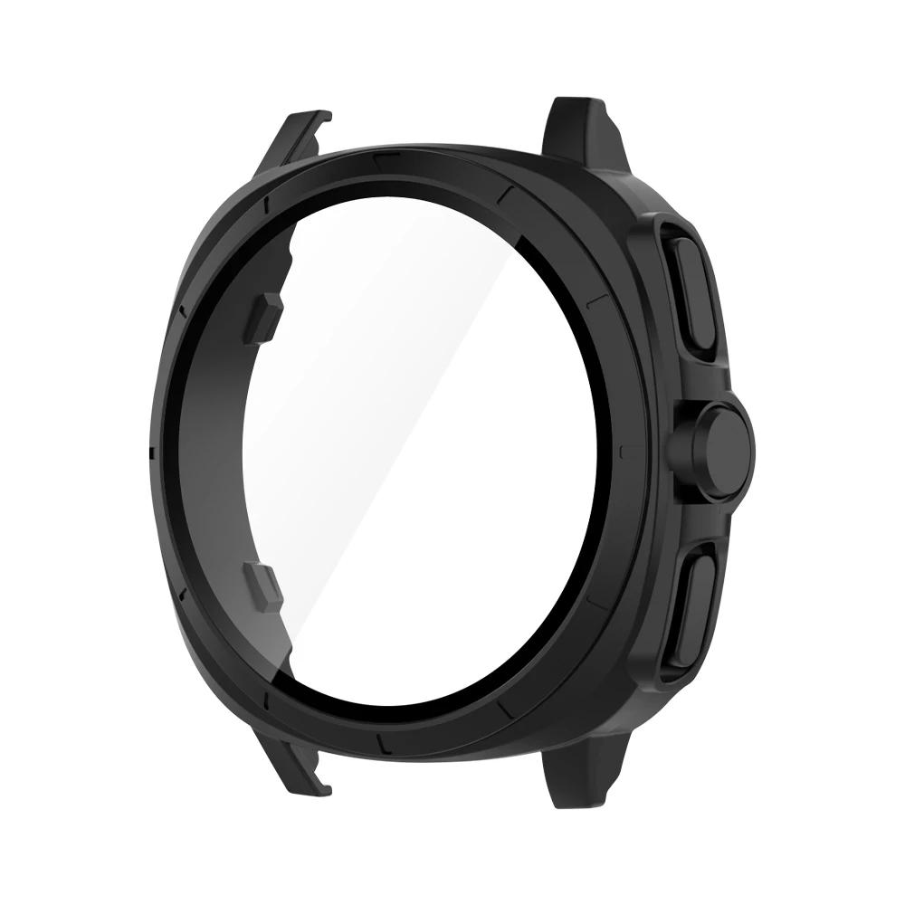 Glas + Hülle für Samsung Galaxy Watch 7 44/40 mm, [wird zum Ultra 47 mm Upgrade] Rundum-Schutzhülle