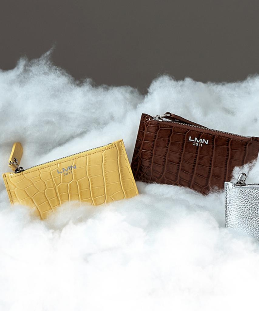 Lmn3011 Symphony Embossed Card Wallet - Lemon