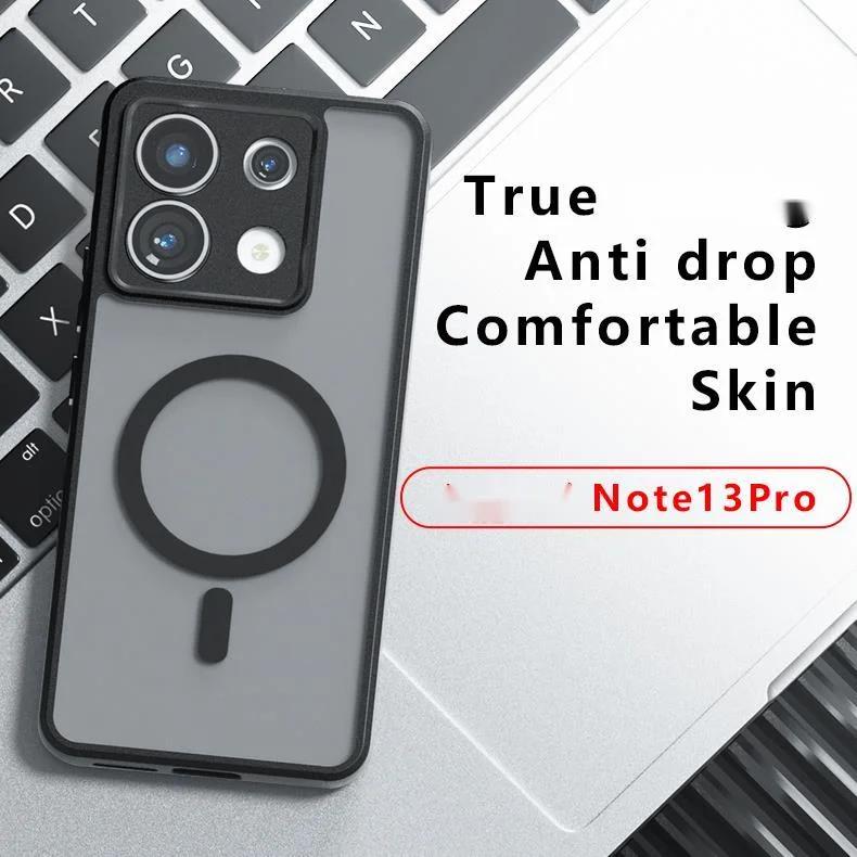 For OPPO Realme GT 7 Pro Magsafe Magnetic Acrylic Matte Case For Realme GT 6T NEO 6 SE Shockproof Transparent Cover Hard Bumper