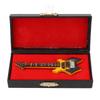 Bass Model Miniature Wooden Simulation Guitar Model Musical Instrument Ornaments