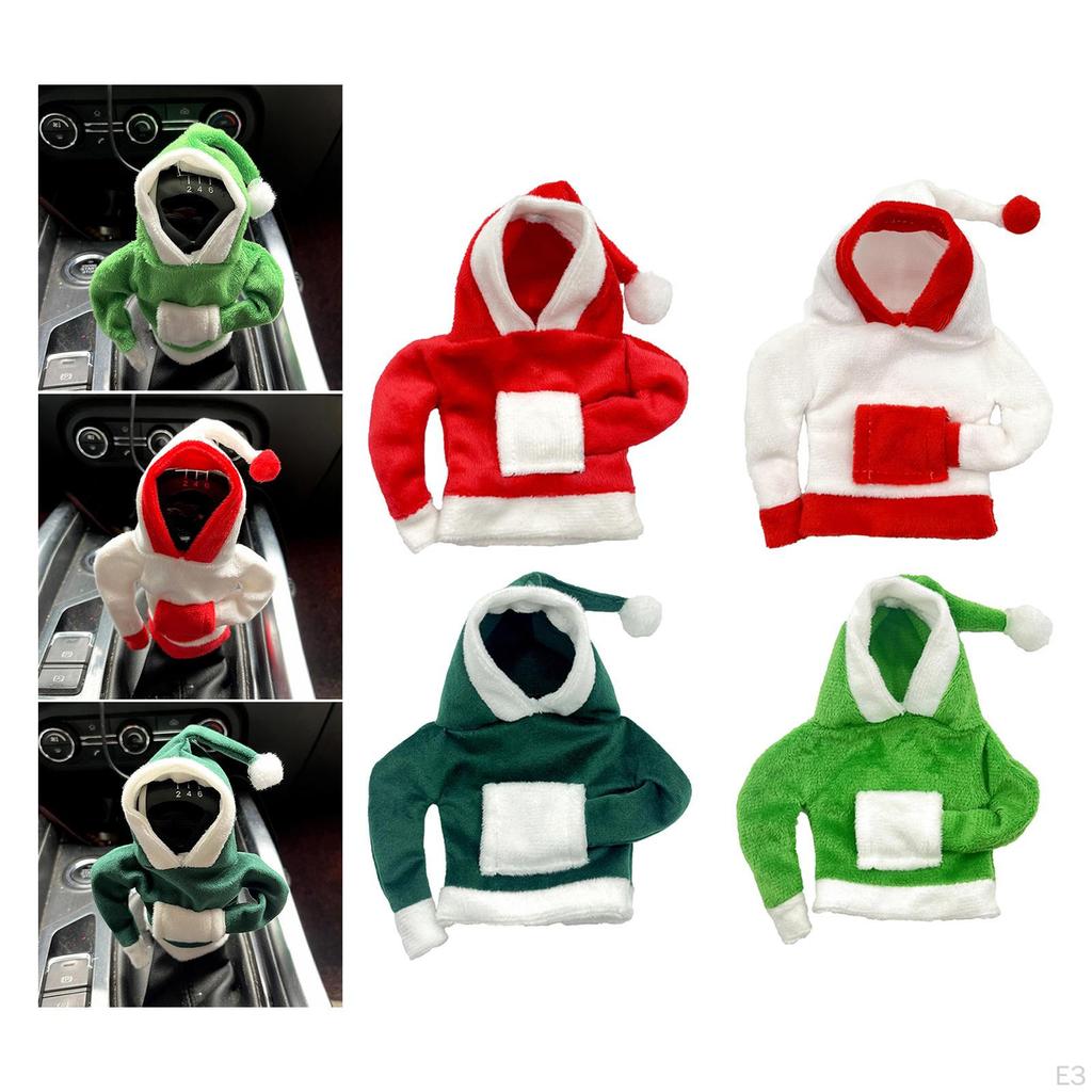 Auto Shifter Knob Cover Gear Lever Christmas Hoodie ,Soft