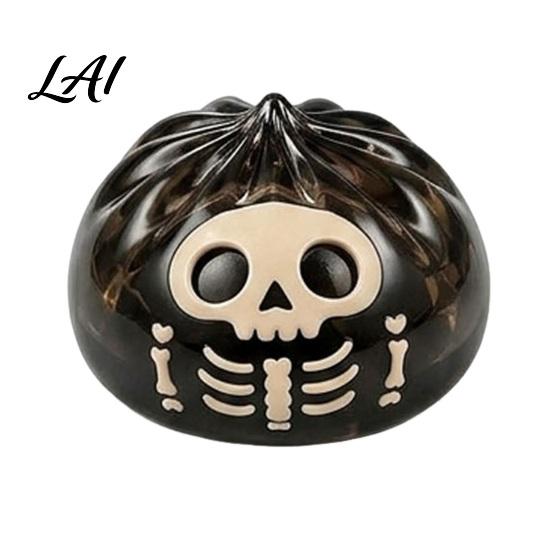 Jouet apaisant pour raviolis 1/6 pièces Jouet anti-stress Halloween Diable Citrouille Globe oculaire Squelette Gadget à presser Réduction de l'anxiété Petit pain à pâte Fidget avec