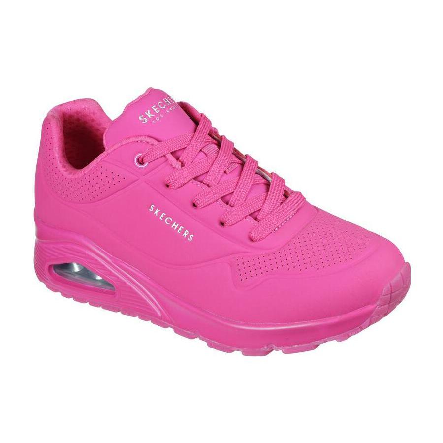 Skechers Uno Low top Casual Shoes Women's Pink 73667-HTPK