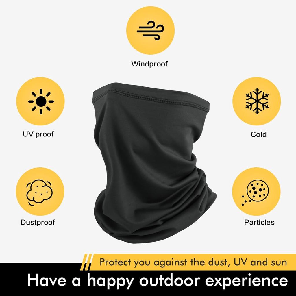 SUNLAND Breathable Gaiter Face Mask Neck Gaiter Scarf Dust Sun Protection Face Cover Windproof Ideal For Running Cycling