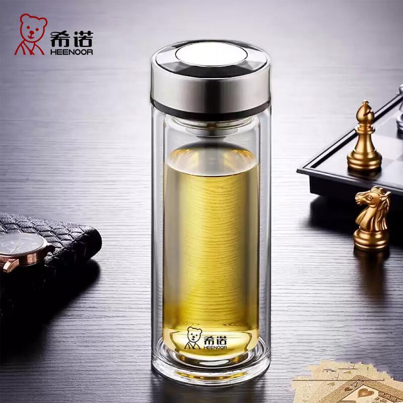 Xinuo XN-7072 Double-Walled Glass Tea & Water Bottle