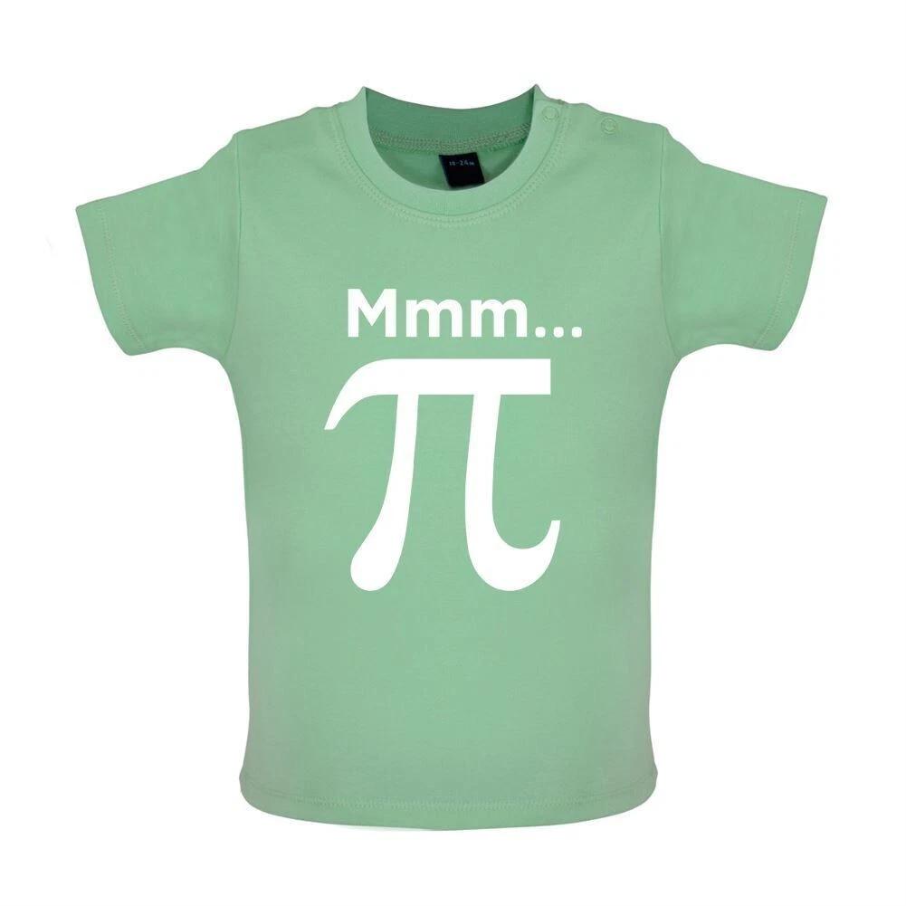 Mmm Pi - Baby Kids Boys Girls Unisex T-Shirt / Romper - Geek Pie Math Funny Math Pie Pies 3.14 140