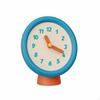Analog Clock with Pedestal Tabletop Standing RetroStyle for Office, Living Room, Bedroom