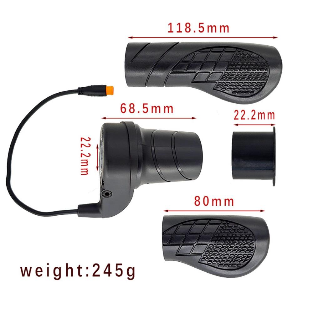 Rechterhandvat Elektrische Fiets Gashendel 3-pins Connector Ebike Gashendel Handvat Elektrische Fiets