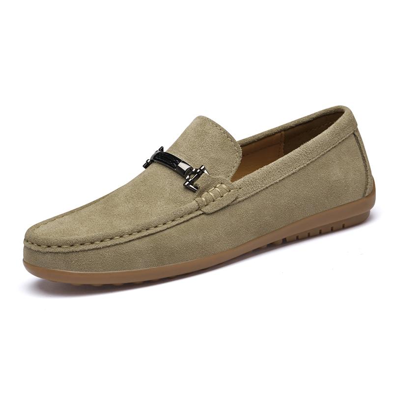 Fashion Suede Leather Man Loafers Luxury Casual Shoes for Men Comfy Handmade Boat Flats Slipon Driving Shoes Leisure Walk Male Moccasins