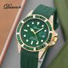 Danvers Hodinky s diamanty Černé a zelené Submariner Automatické Kalendář Křemen Vodotěsné Ležérní Business Unisex