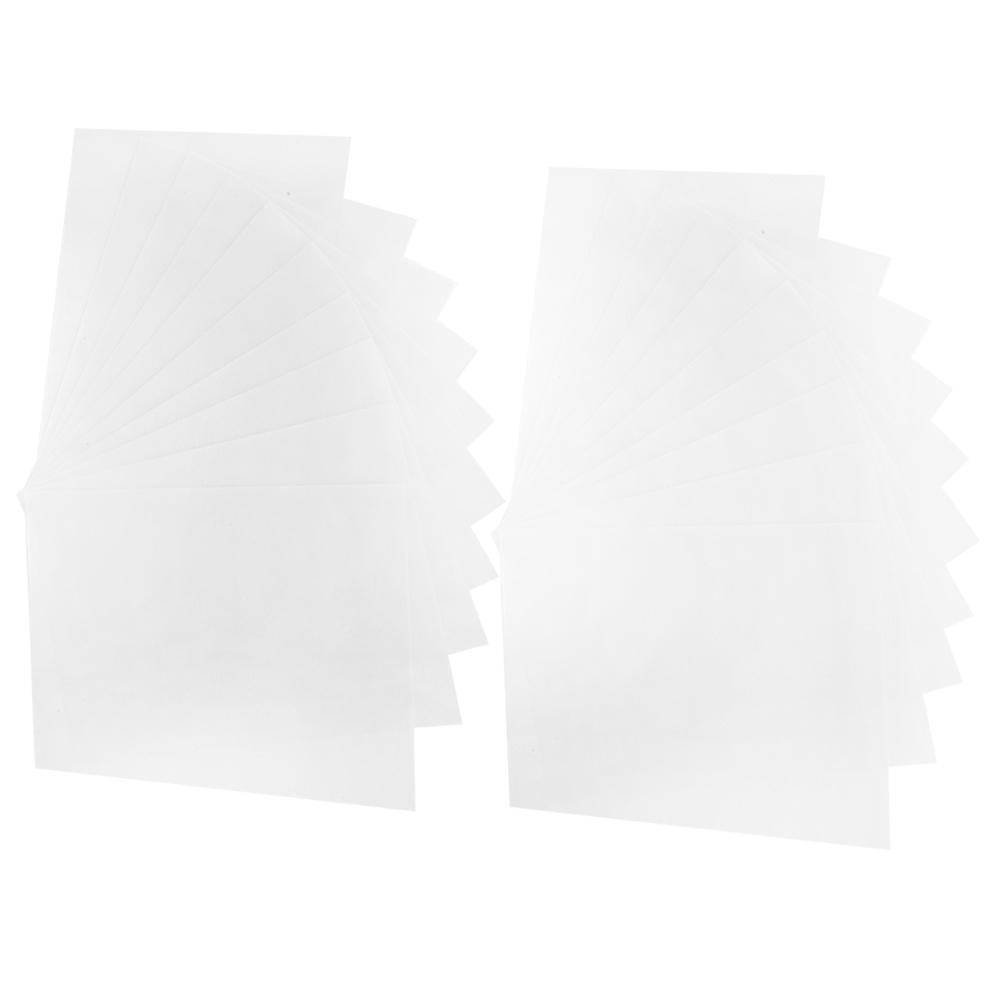 20Pcs Shrink Film Semitransparent Frosted Heat Shrinkable HandPainted  Sheet 0.2mm 2029#