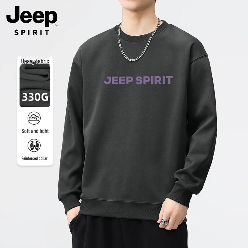 JEEP SPIRIT Men's Fashion Crew Neck Sweatshirt