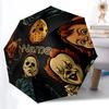 1PC Horror Icons - Custom Name Automatic Folding Umbrella - Compact 8-Rib Design, Durable Plastic & Iron, Daily Use S0106050