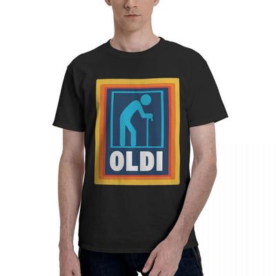 Oldi Aldi Senior Logo 100 Cotton Casual Breathable Confortable Top Funny Mens TShirt Funny Gifts