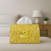 1pc Cute Pop Art Playful Tissue Box - Duck Pattern Yellow, Office, Parties, for Living Room, Kitchen, Events - Decorative Desk Decor, Home Organizati