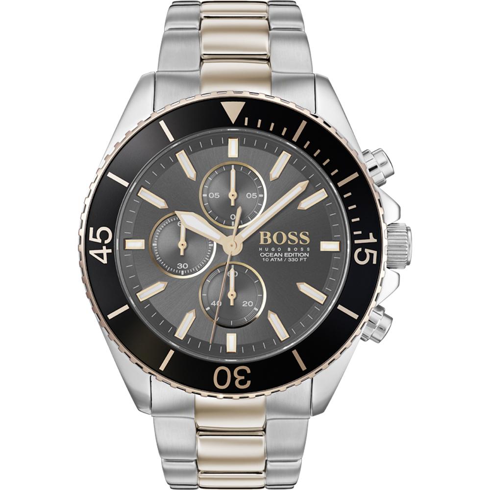 BOSS Ocean Edition Grey Bicolor rose Metal Men s Quartz Watch 1513705 серый