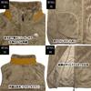 Logo Spark Women's Lined Shaggy Boa Vest, Size M, Khaki, Size 46