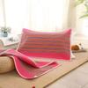 2Pcs Simple Thickened Thickening Pillowcase Colorful Breathable Striped Pillow Cover Soft Washable Cushion Cover Bedroom