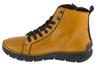 RIEKER Booties, Womens Yellow Lace-up Shoes