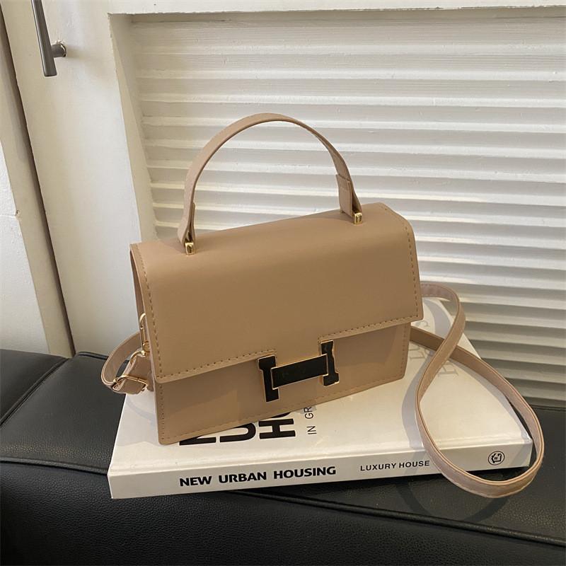 Trendy Street Style Pu Small Square Bag 2023 Winter New Casual Single Shoulder Crossbody Bag