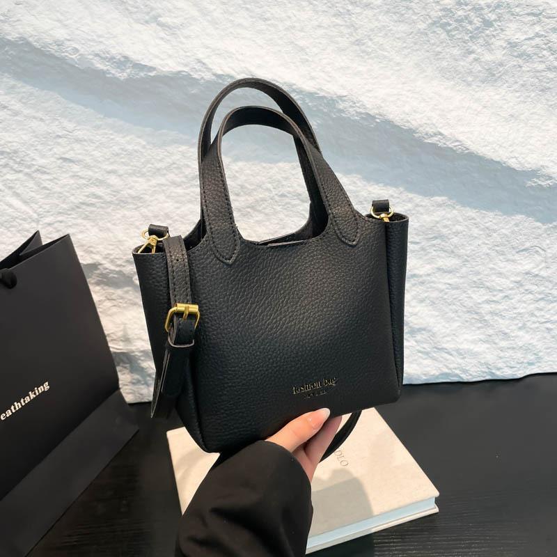 Niche design handbag bag women's new retro casual bucket bag shopping commuter shoulder messenger bag
