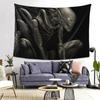 Xenomorph Alien Tapestry Decoration Art Aesthetic Tapestries for Living Room Bedroom Home Wall Cloth Wall Hanging